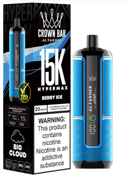 AL FAKHER CROWN BAR 15K HYPERMAX DISPOSABLE - MrVapora.pk