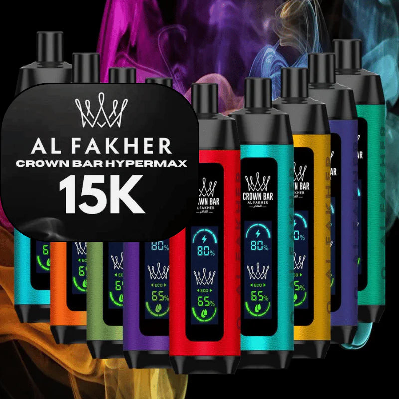 AL FAKHER CROWN BAR 15K HYPERMAX DISPOSABLE - MrVapora.pk