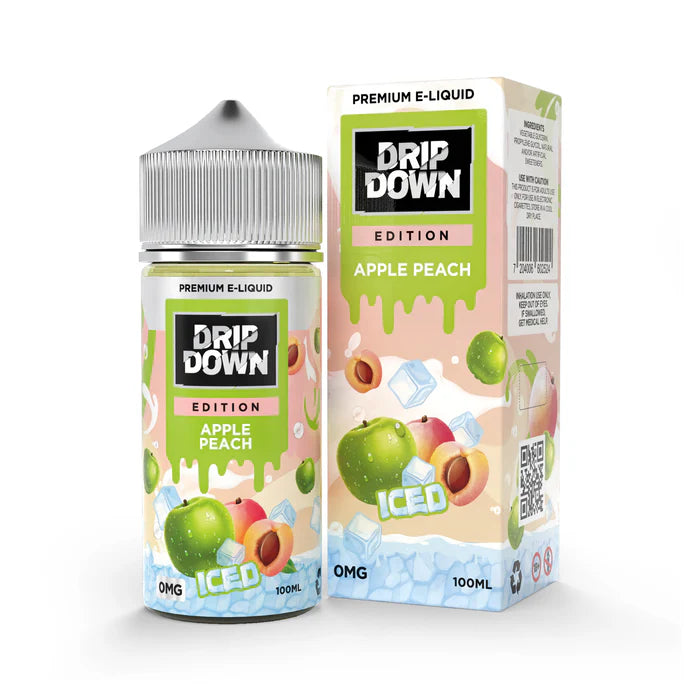 APPLE PEACH ICE 100ML - DRIP DOWN EDITION - MrVapora.pk