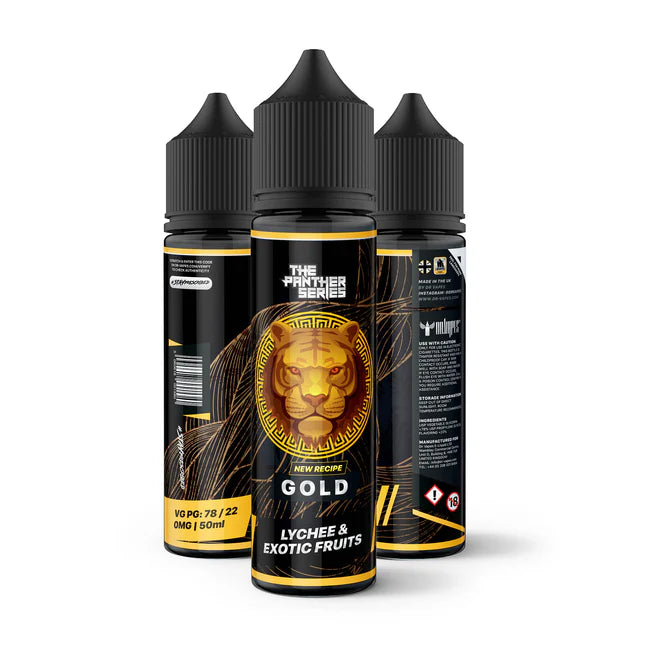 GOLD PANTHER 12MG,18MG 60ML- DR VAPES PANTHER SERIES - MrVapora.pk