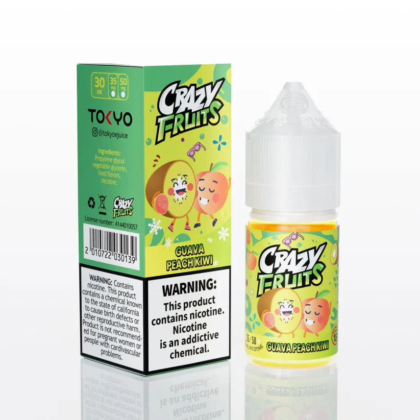 GUAVA PEACH KIWI 30ML - TOKYO CRAZY FRUIT - MrVapora.pk