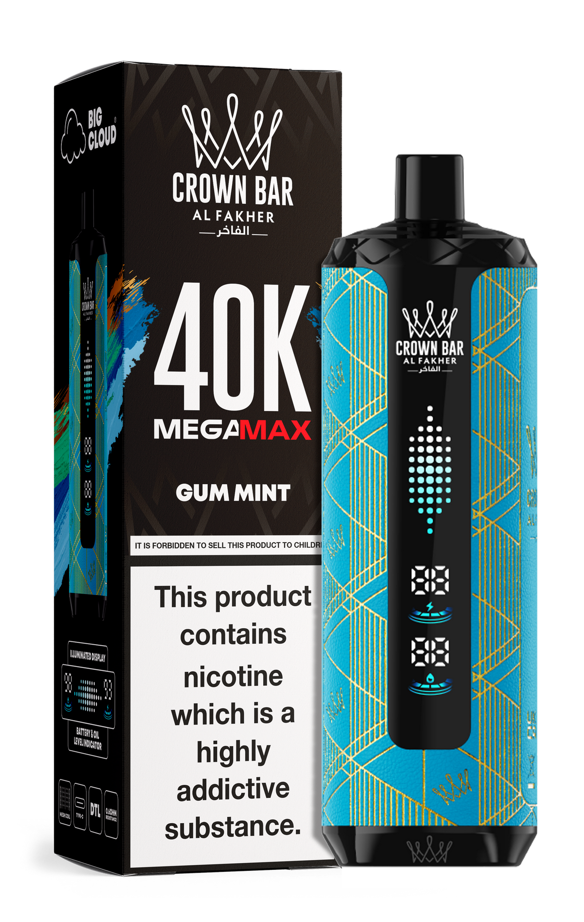 AL FAKHER MEGA MAX 40K CROWN BAR 6MG