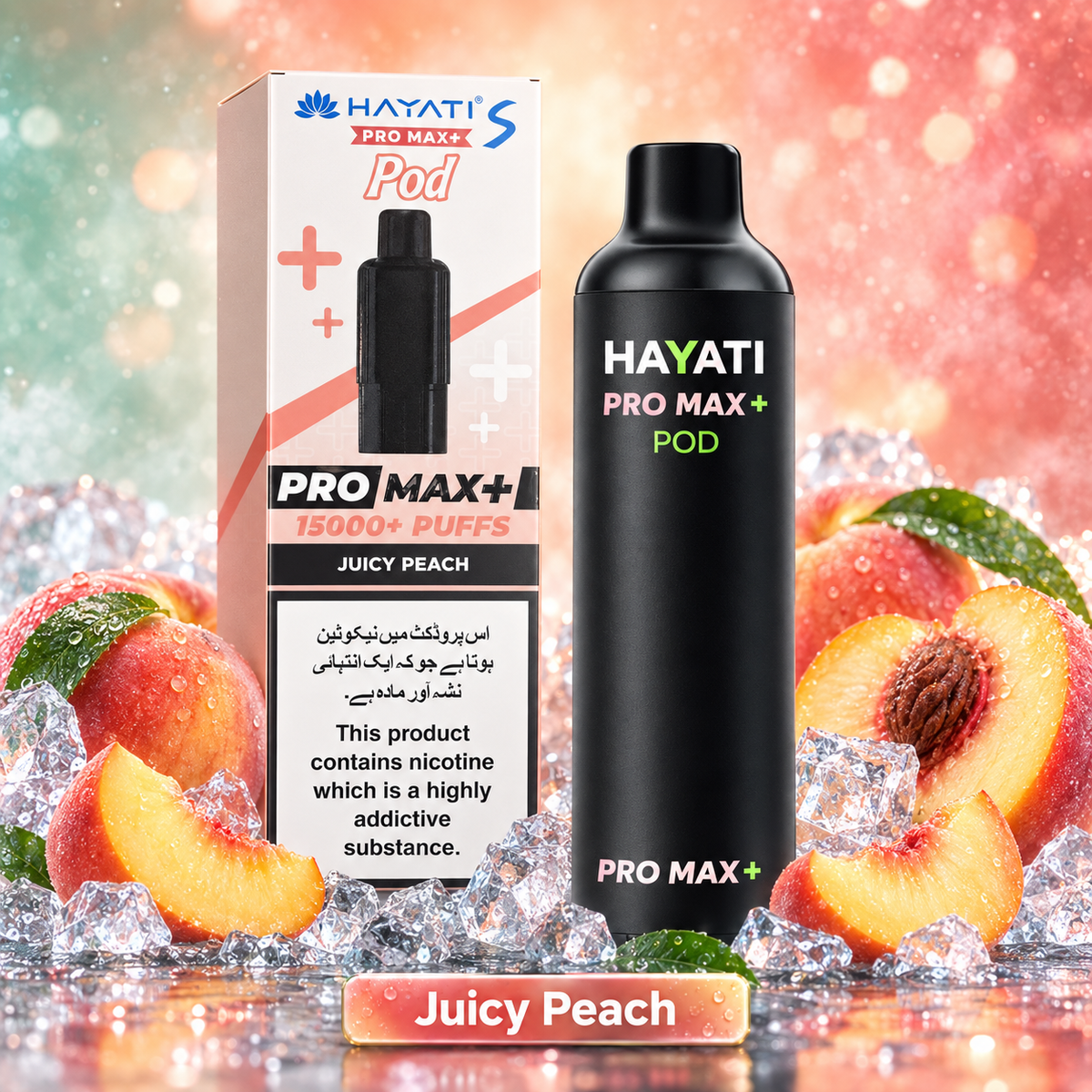 HAYATI PRO MAX + 15000 PUFFS - COMPATIBLE PODS - MrVapora.pk