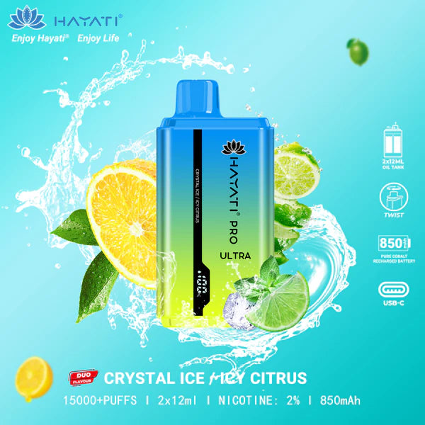 HAYATI PRO ULTRA 15000 PUFFS - MrVapora.pk