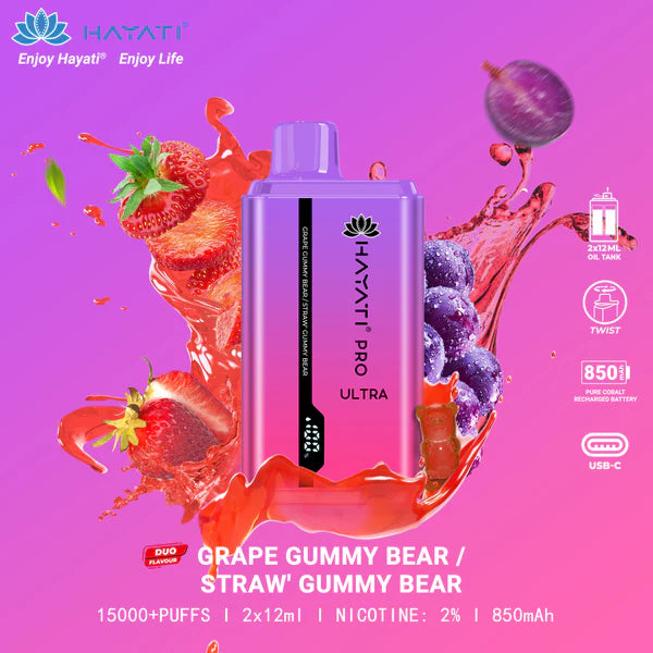 HAYATI PRO ULTRA 15000 PUFFS - MrVapora.pk