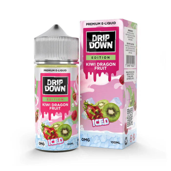 KIWI DRAGON FRUIT ICE 100ML - DRIP DOWN EDITION - MrVapora.pk