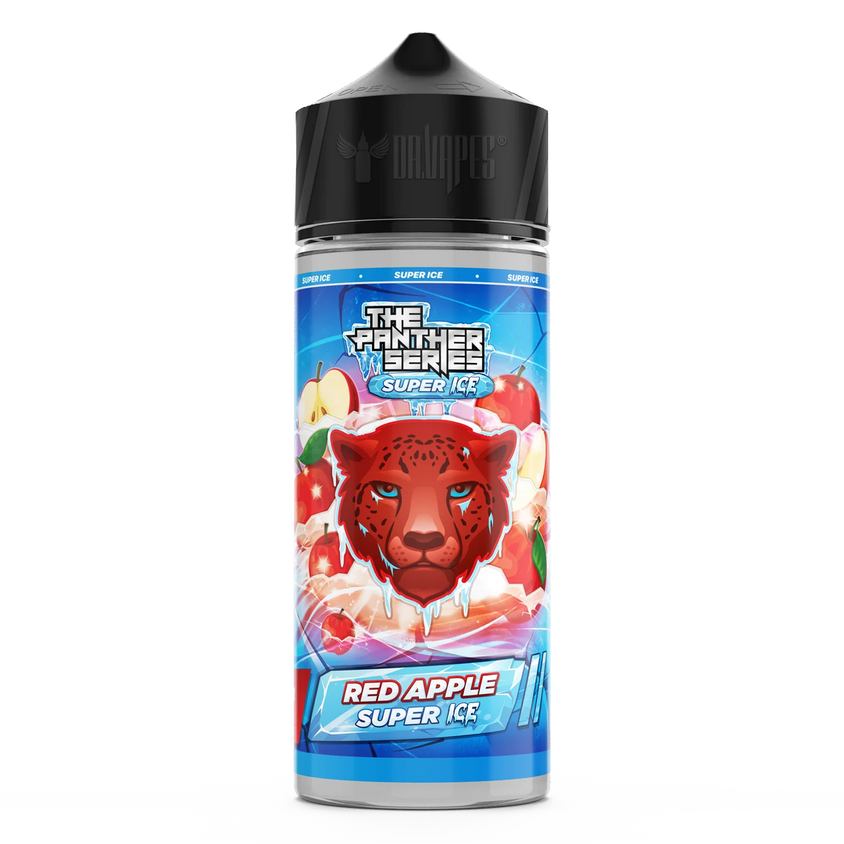 PANTHER SUPER ICE RED APPLE ICE 3MG 120ML- DR VAPES PANTHER SERIES - MrVapora.pk