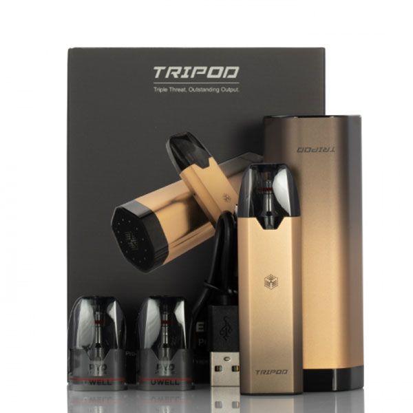 UWELL TRIPOD PCC STARTER KIT BLACK & GOLD - MrVapora.pk