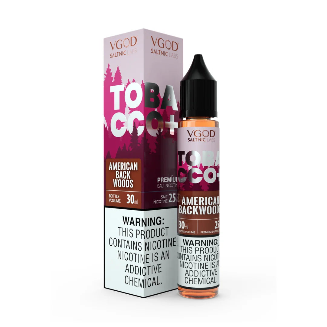 VGOD AMERICAN BACK WOODS TOBACCO 30ML - VGOD SALTNIC
