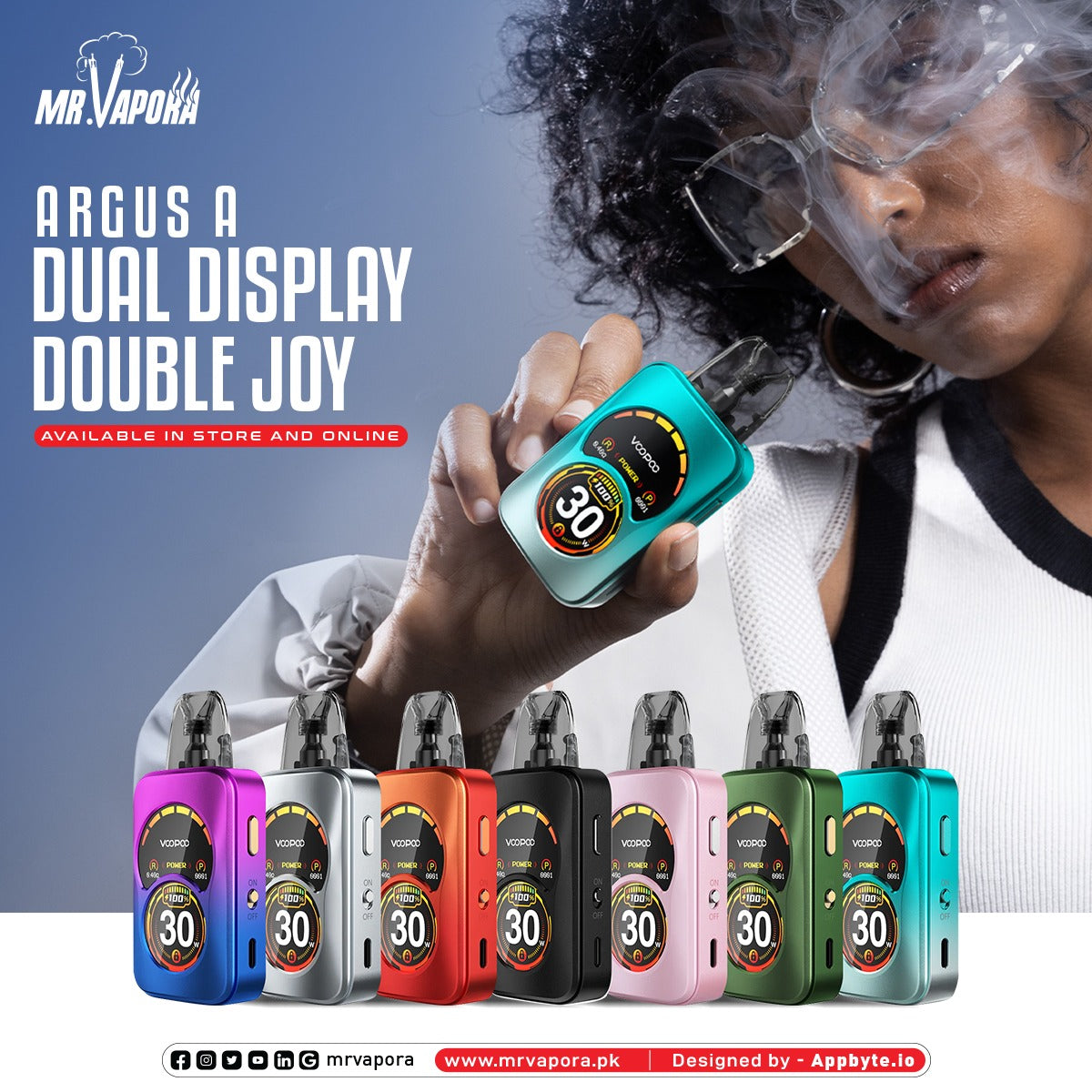 VOOPOO ARGUS A 30 WATTS (1100 MAH) POD DEVICE - MrVapora.pk