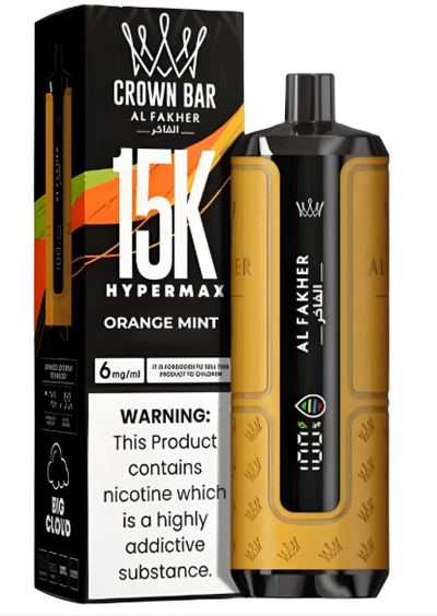 AL  FAKHER  CROWN  BAR  15K  HYPERMAX  DISPOSABLE - MrVapora.pk