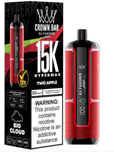 AL  FAKHER  CROWN  BAR  15K  HYPERMAX  DISPOSABLE - MrVapora.pk