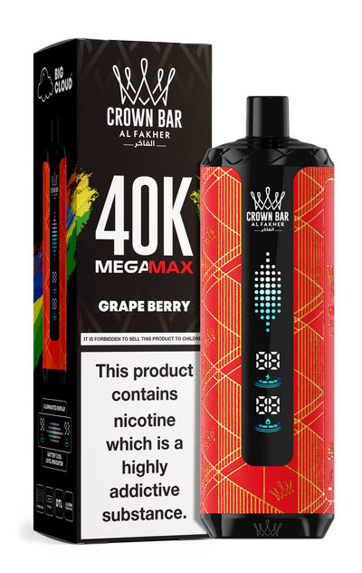 AL FAKHER MEGA MAX 40K CROWN BAR 6MG - MrVapora.pk