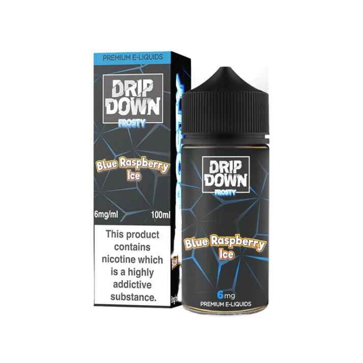 BLUE RASPBERRY ICE  100ML  - DRIP DOWN FROSTY - MrVapora.pk