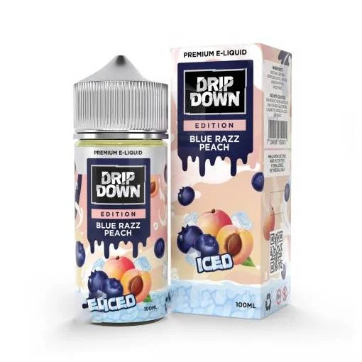 BLUE RAZZ PEACH ICE   100ML  - DRIP DOWN EDITION - MrVapora.pk