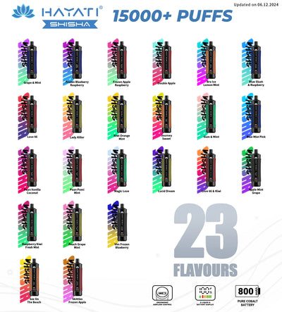 HAYATI PRO MAX SHISHA 15000 PUFFS - MrVapora.pk