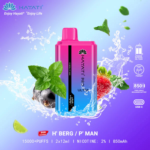 HAYATI PRO ULTRA 15000 PUFFS - MrVapora.pk