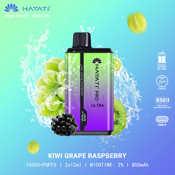 HAYATI PRO ULTRA 15000 PUFFS - MrVapora.pk