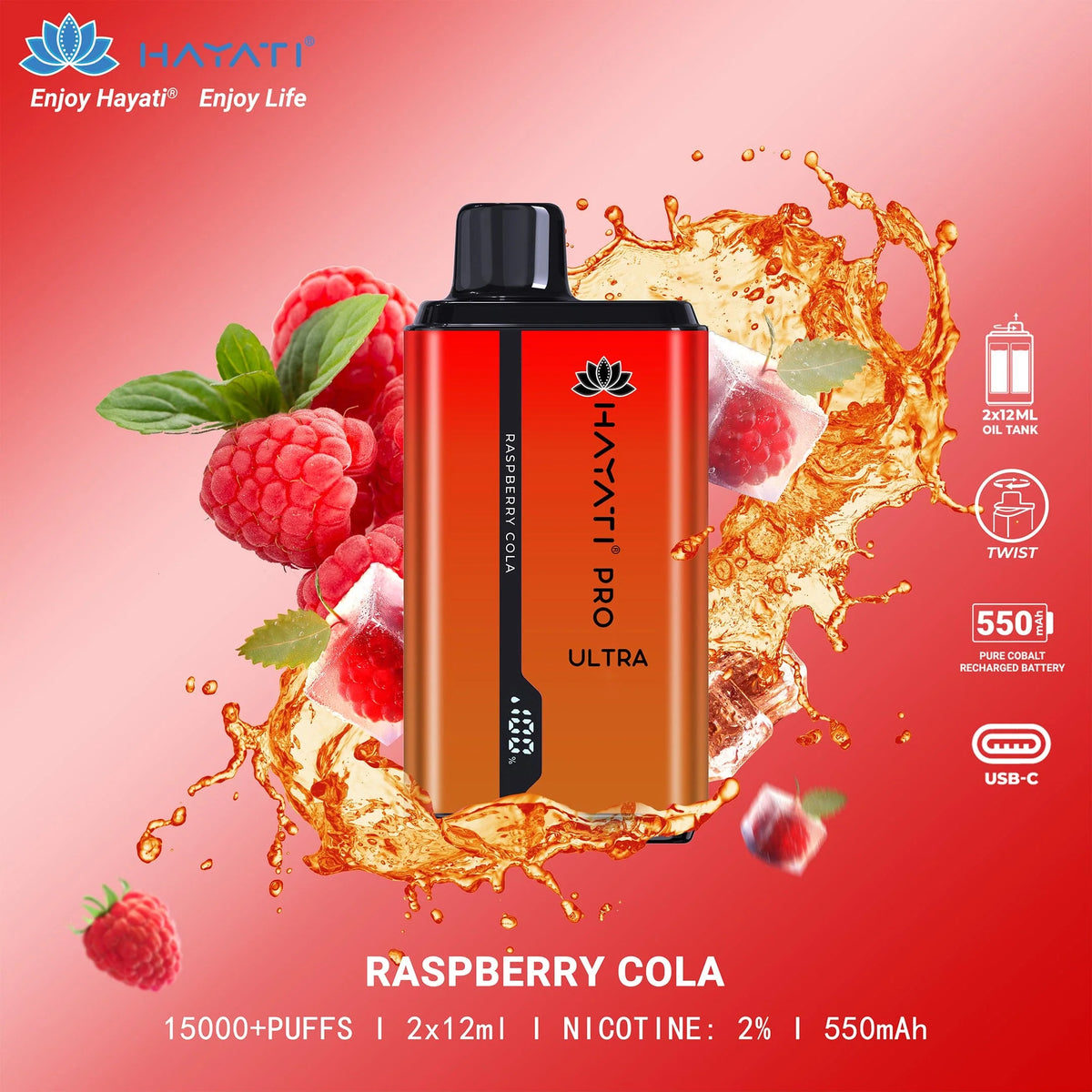 HAYATI PRO ULTRA 15000 PUFFS - MrVapora.pk