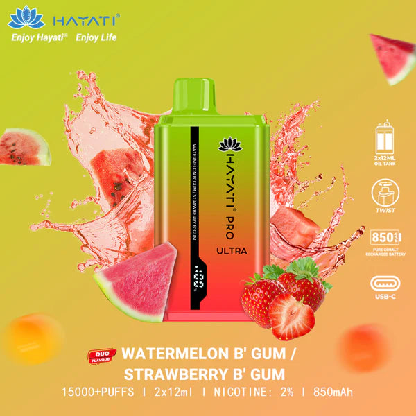 HAYATI PRO ULTRA 15000 PUFFS - MrVapora.pk