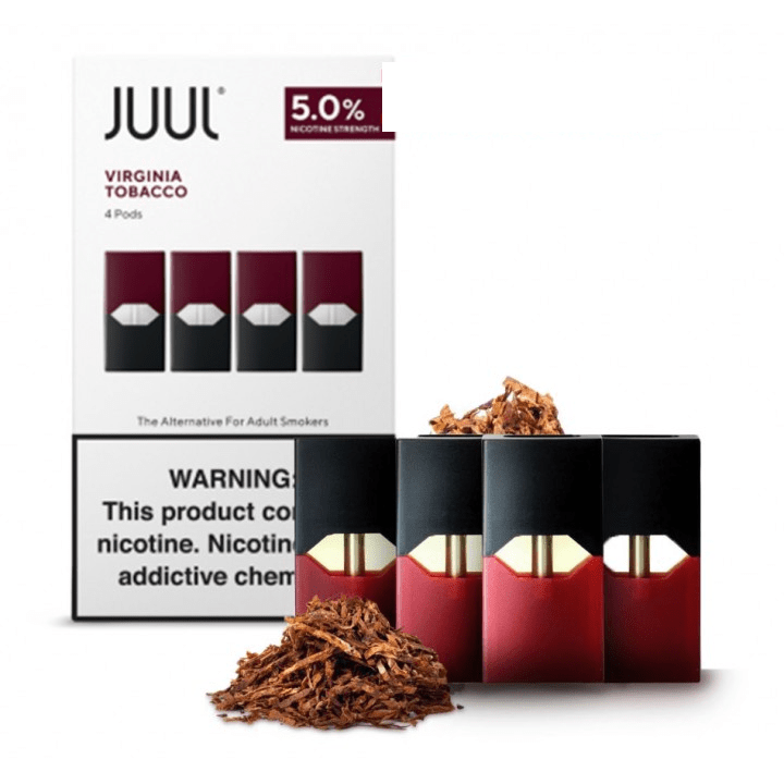 JUUL VIRGINIA TOBACCO 5% - PACK OF 4 - MrVapora.pk