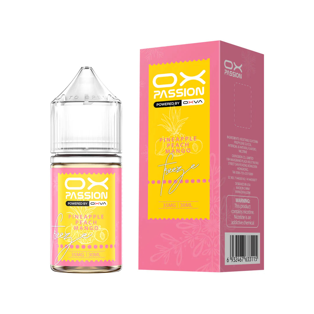 PINEAPPLE PEACH MANGO ICE  30ML- OX PASSION SALT BY OXVA - MrVapora.pk
