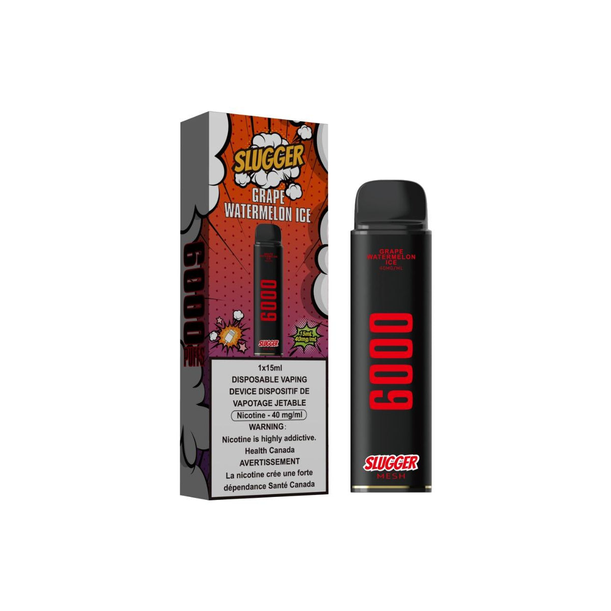 SLUGGER 40MG  6000  PUFFS - MrVapora.pk