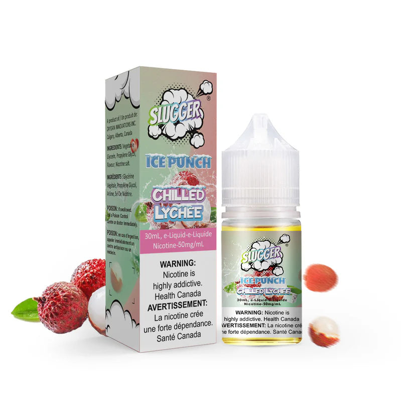 SLUGGER CHILLED LYCHEE PUNCH SERIES  20MG,35MG,50MG 30ML - MrVapora.pk