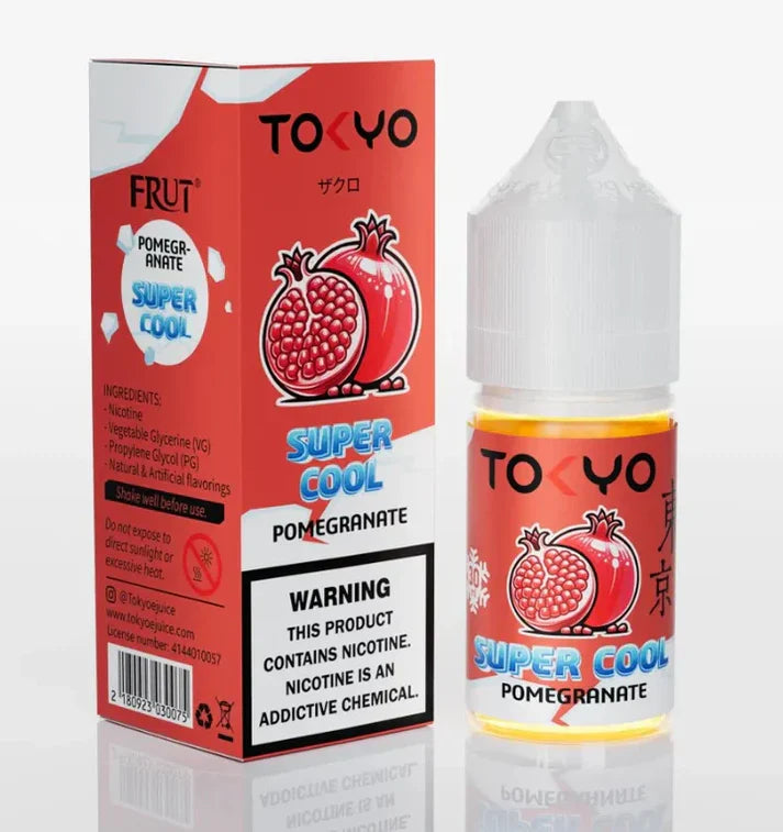 TOKYO SUPER COOL POMEGRANATE ICE SALTNIC 35MG,50MG - 30ML - MrVapora.pk